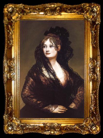 framed  Francisco de Goya Dona Isabel de Porcel, ta009-2